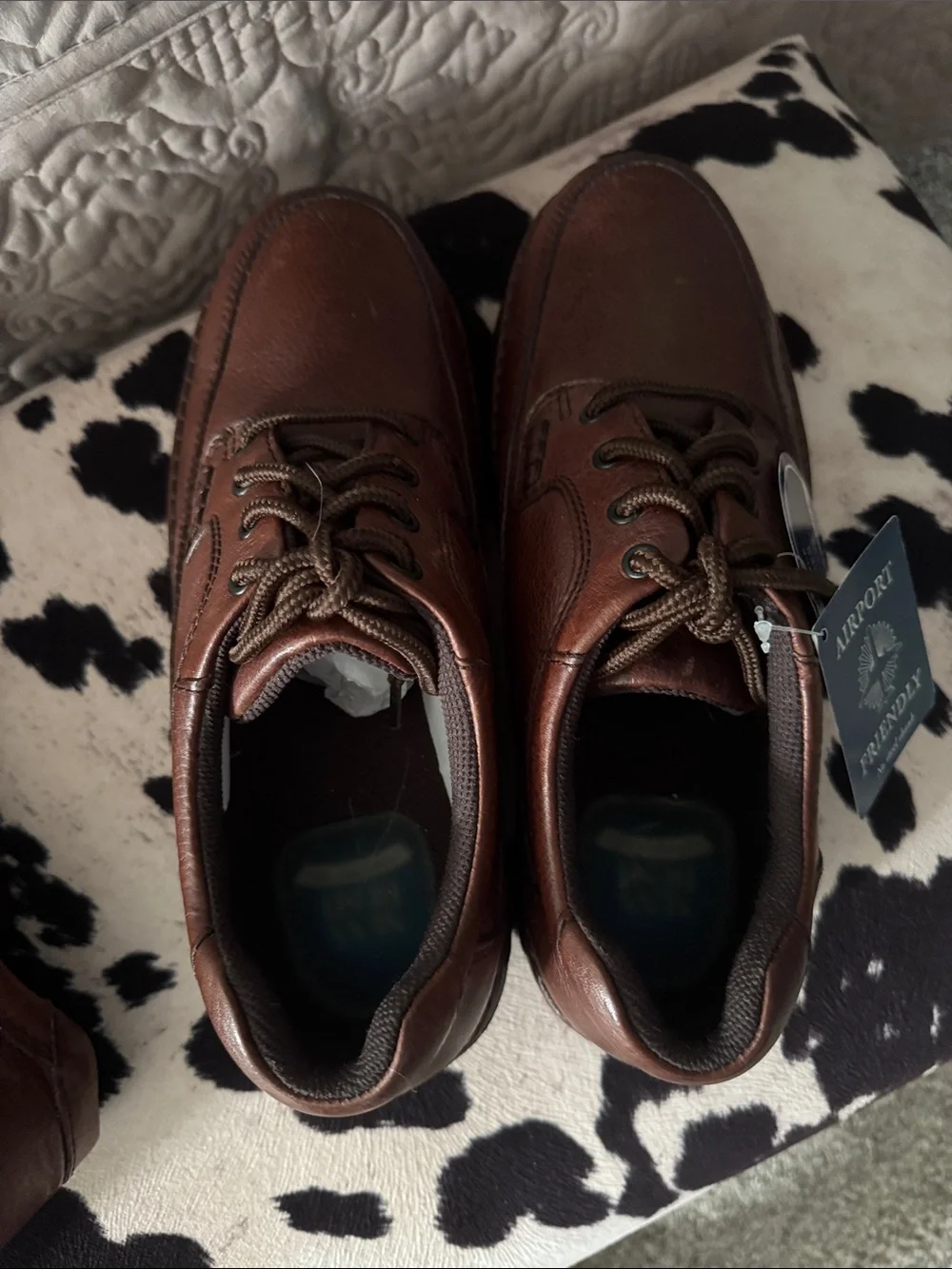 Nunn Bush Black Leather Lace-Up Derbys
